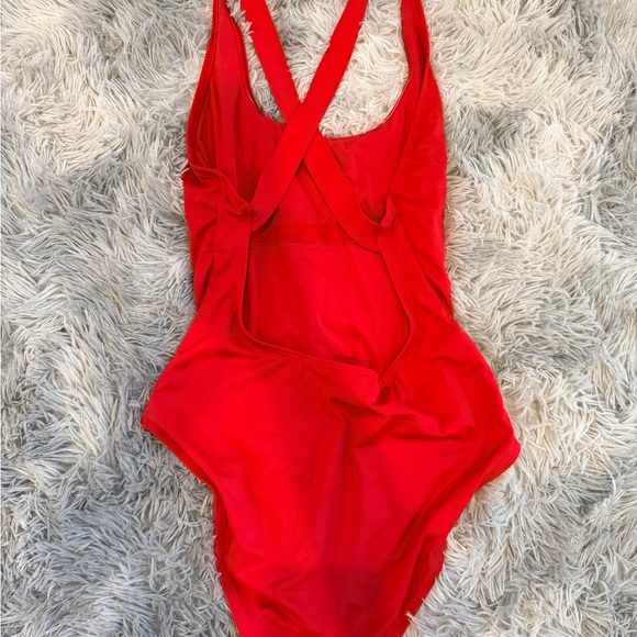 Andie Swim Women’s One-Piece Red Swimsuit - Picture 3 of 4